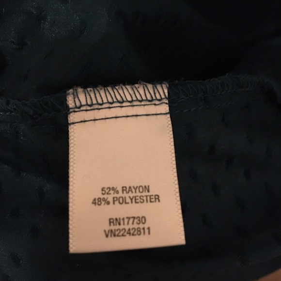 Satin Teal polka dots adorable blouse - Picture 6 of 9